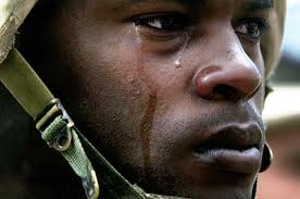 Tears of a US soldier